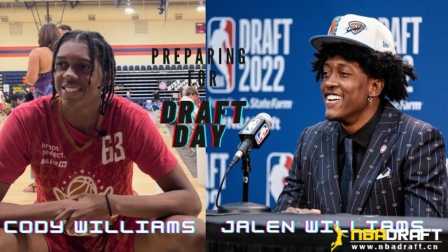 科迪-威廉姆斯是杰伦-威廉姆斯(Jalen Williams)的弟弟